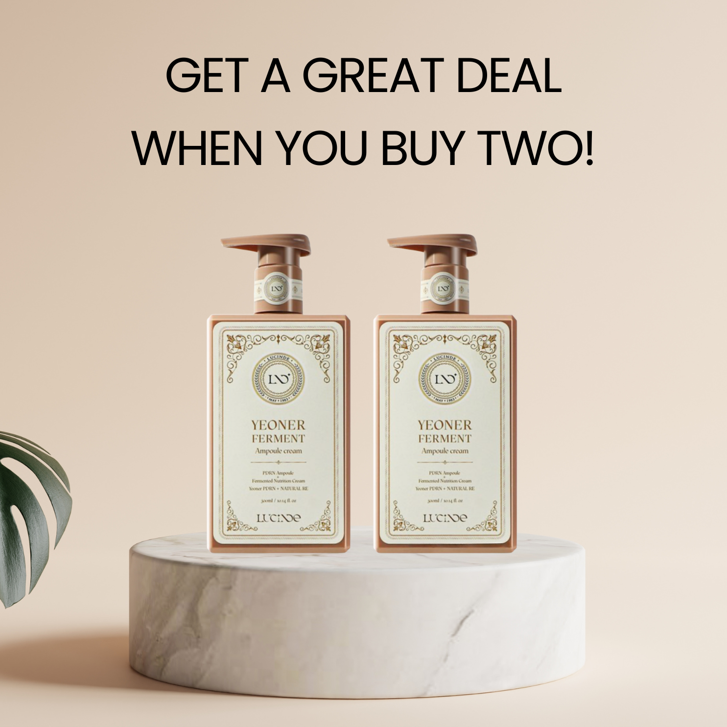 Velvet Seoul Yeoner Ferment Lucinde Ampoule Cream 300ml - Premium Korean PDRN Skincare